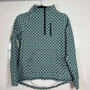T By Talbots Pullover Top Women's Medium Petite Out & About Half Zip Long Sleeve